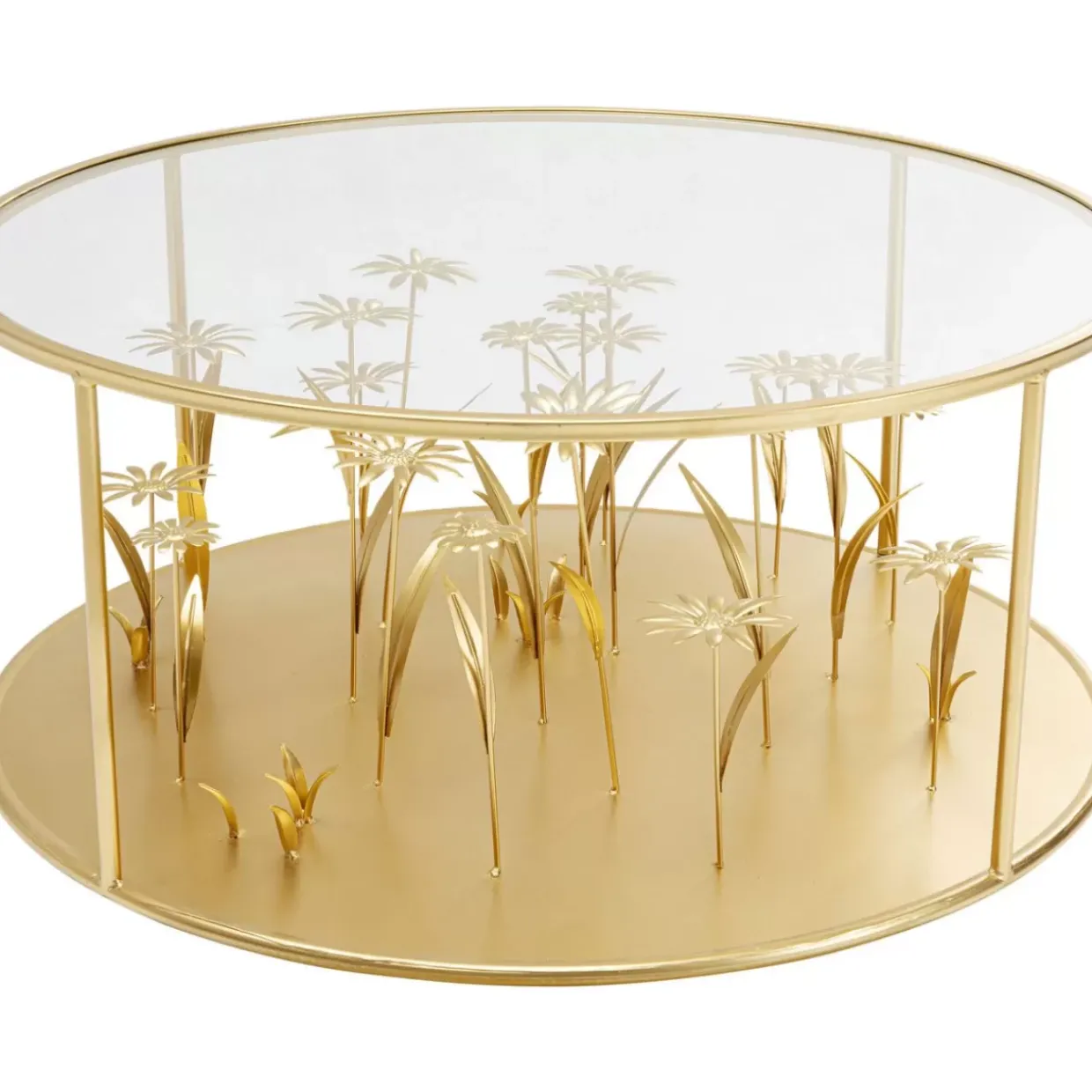 Couchtisch Flower Meadow Gold O80