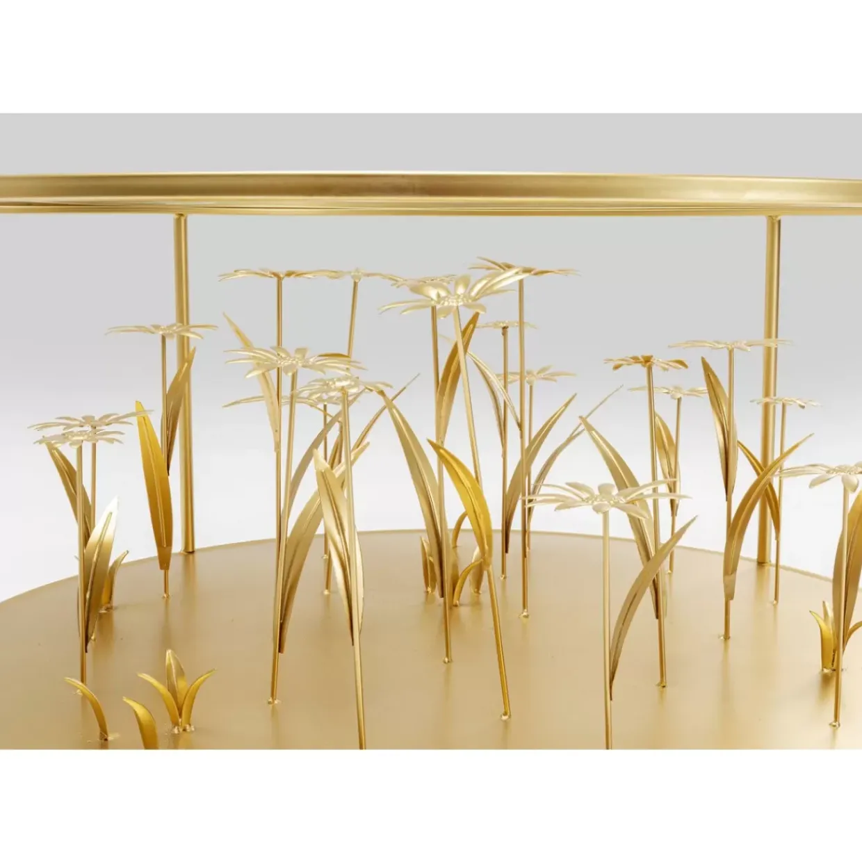 Couchtisch Flower Meadow Gold O80