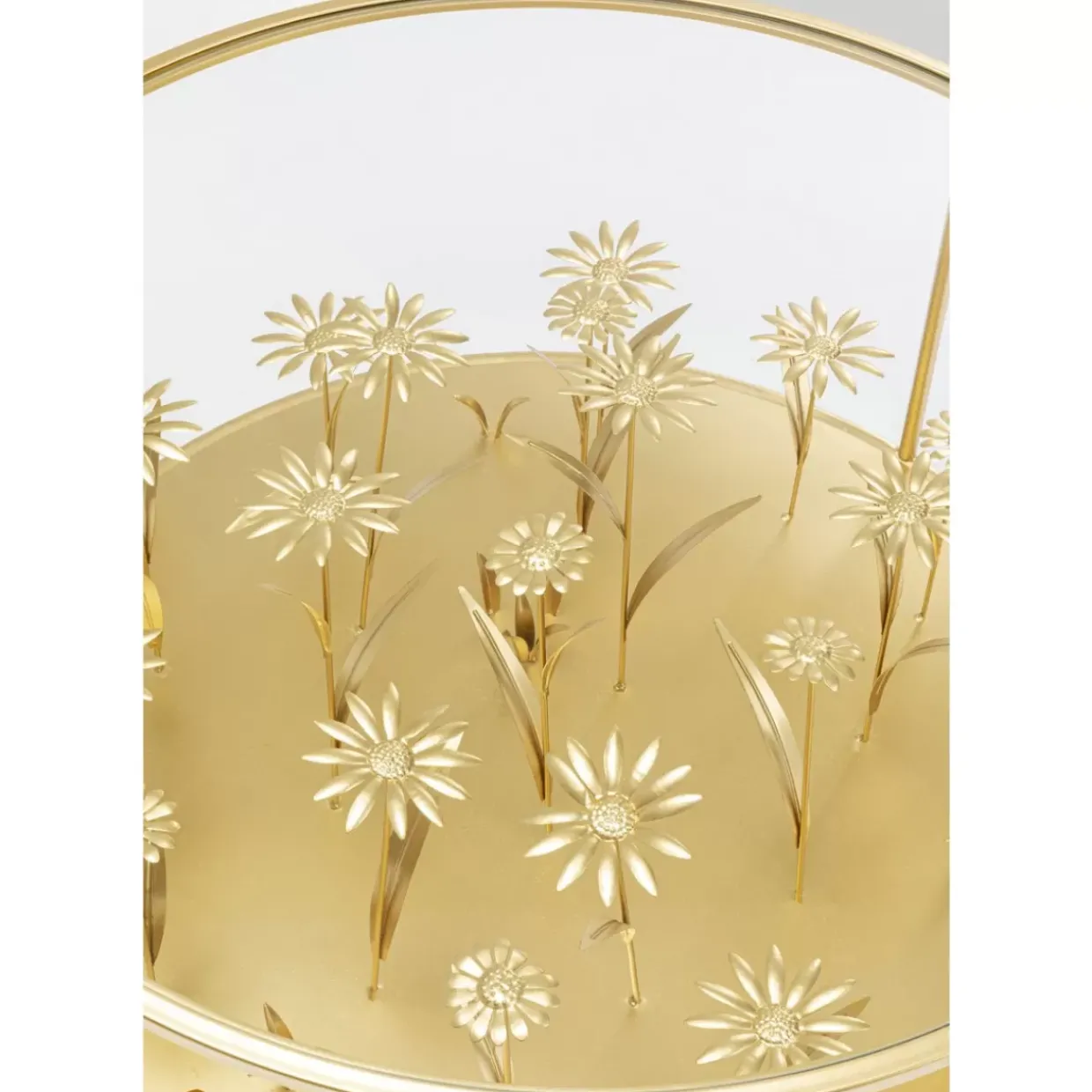 Couchtisch Flower Meadow Gold O80