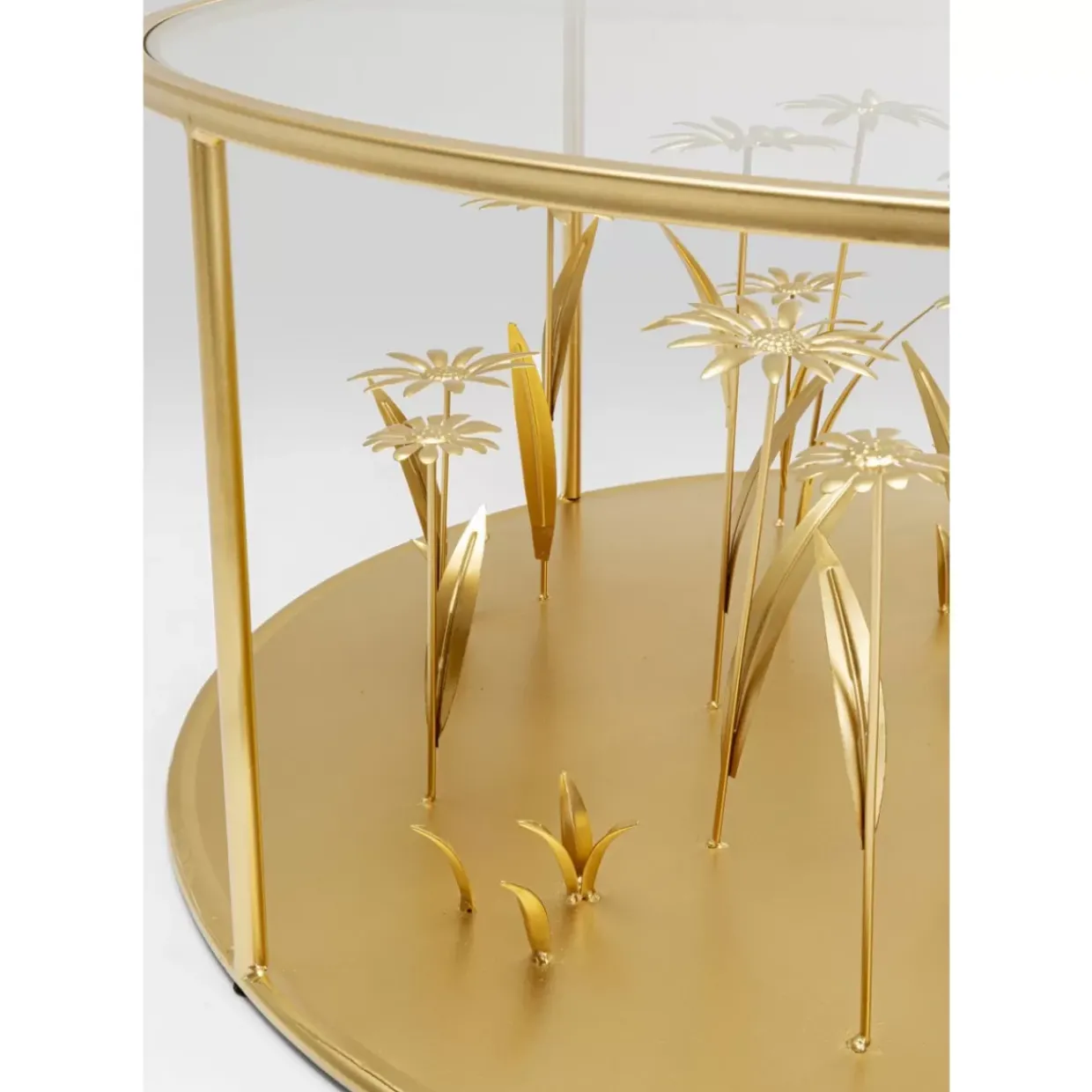 Couchtisch Flower Meadow Gold O80