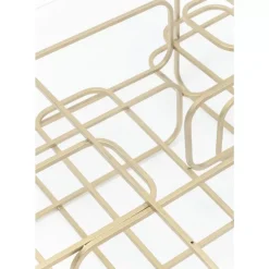 Couchtisch Meander Gold 140X80Cm