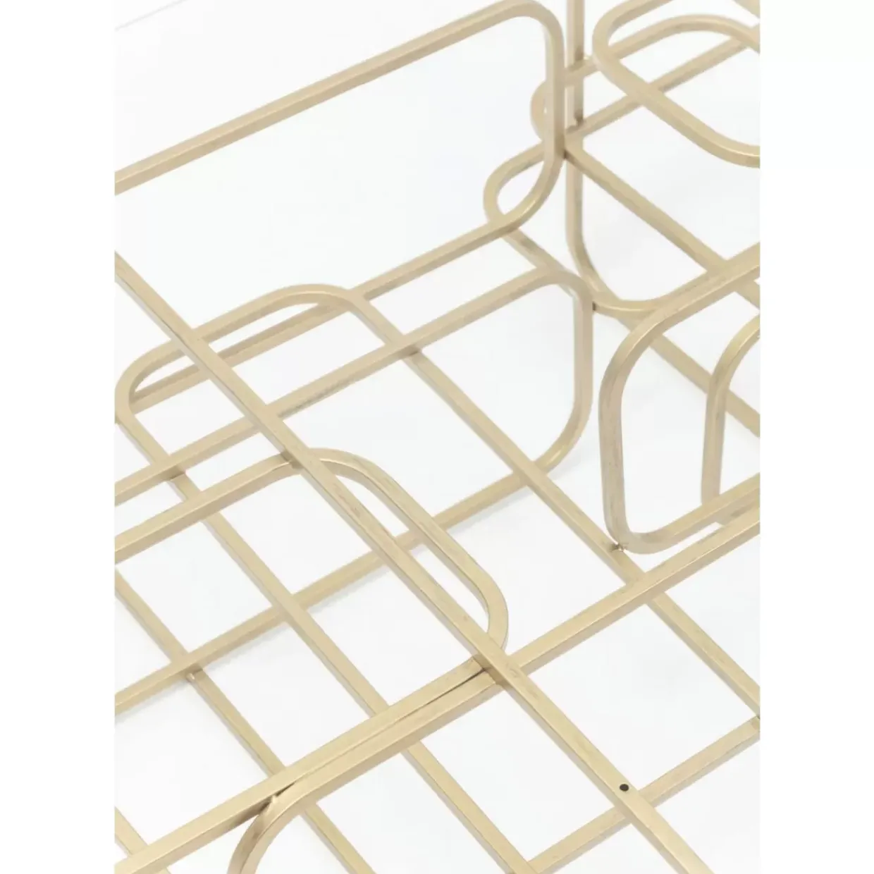 Couchtisch Meander Gold 140X80Cm