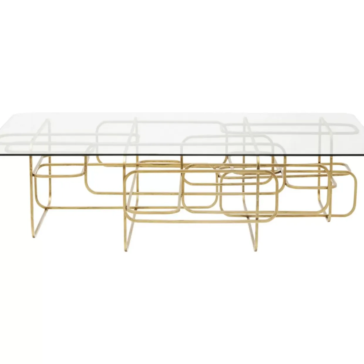 Couchtisch Meander Gold 140X80Cm