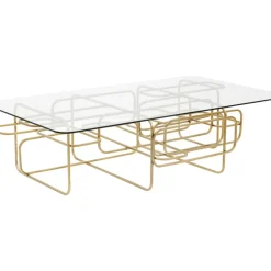 Couchtisch Meander Gold 140X80Cm