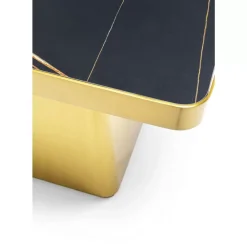 Couchtisch Miler Gold 80X80Cm