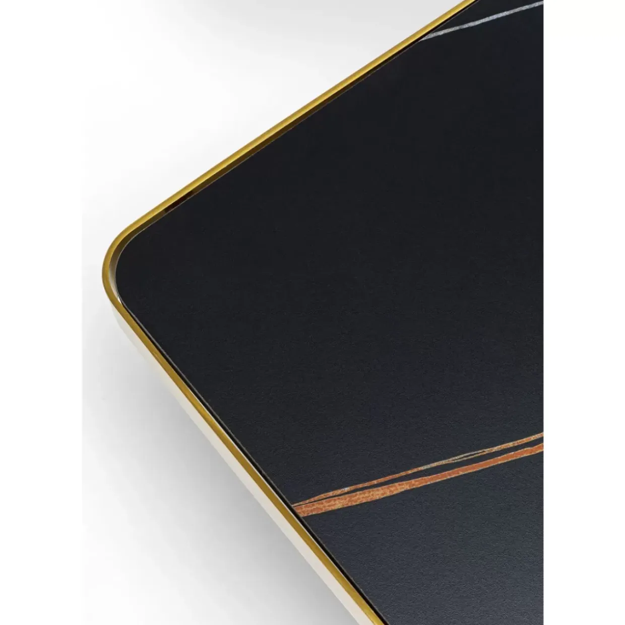 Couchtisch Miler Gold 80X80Cm