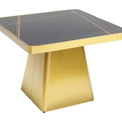 Couchtisch Miler Gold 80X80Cm