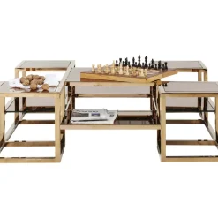 Couchtisch Steps Gold 120X120Cm