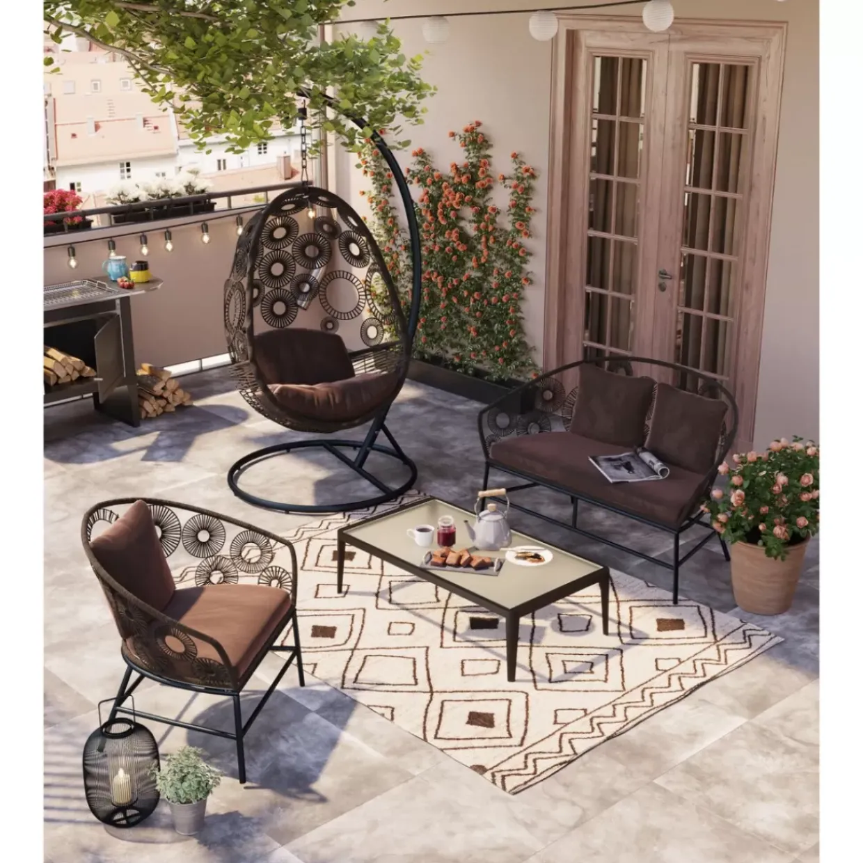 Couchtisch Tiki Schwarz