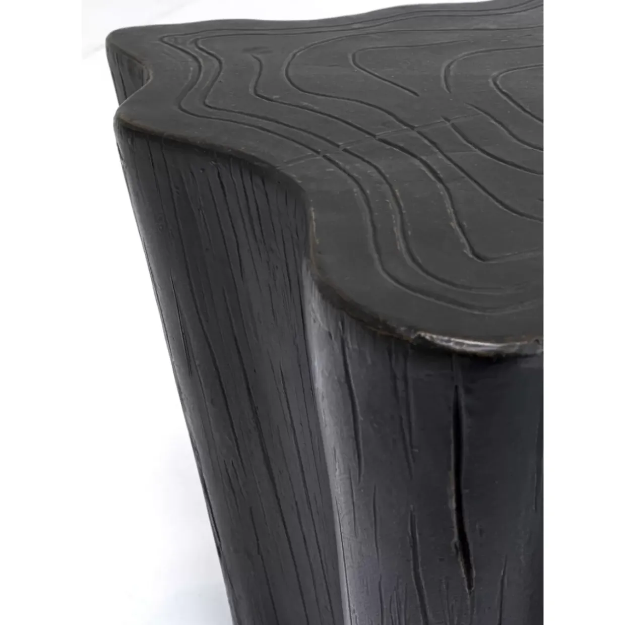 Couchtisch Tree Stump Schwarz 119X68Cm