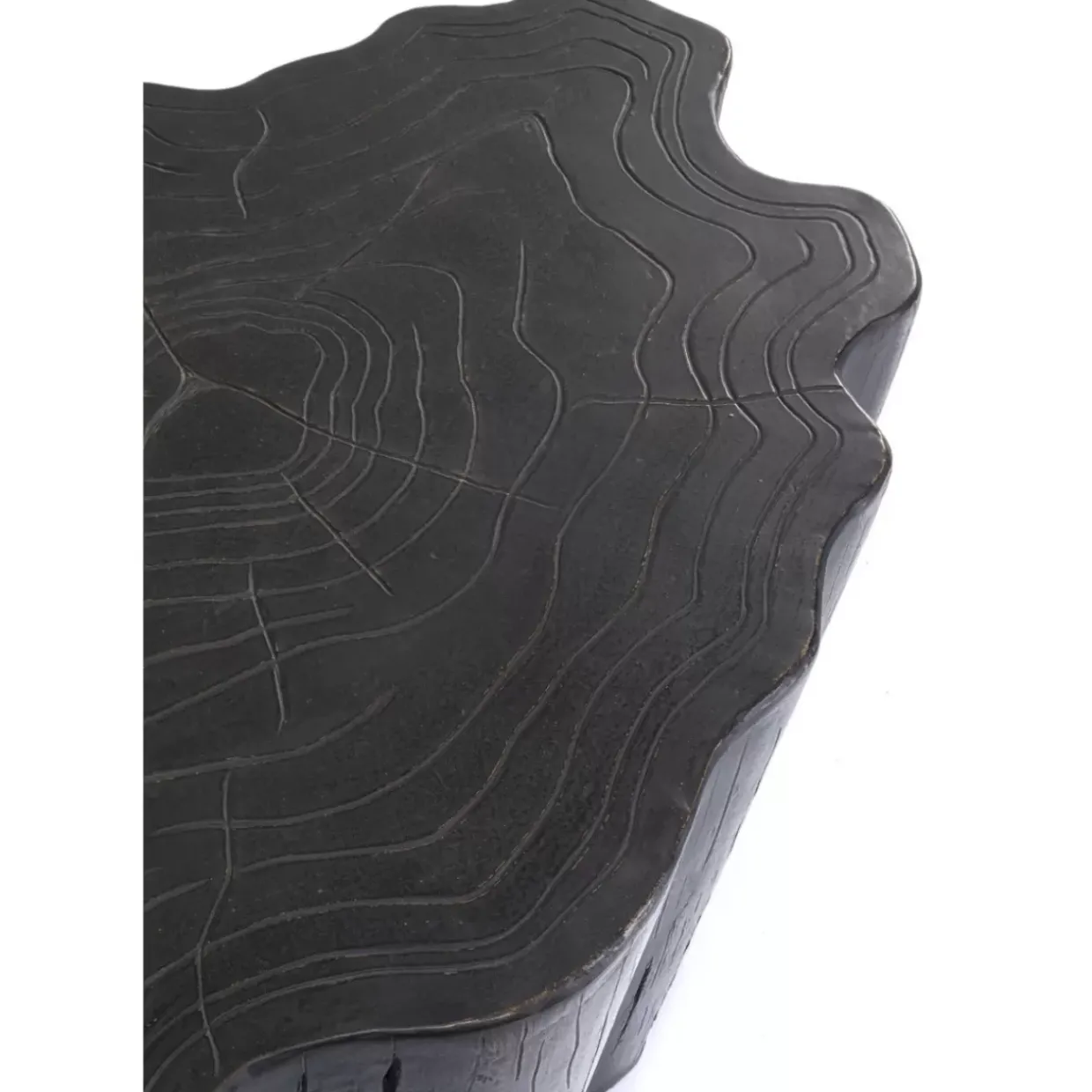 Couchtisch Tree Stump Schwarz 119X68Cm
