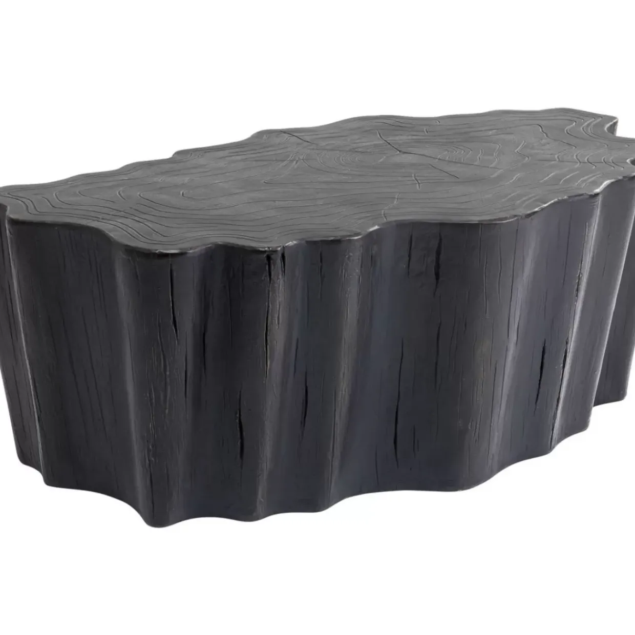 Couchtisch Tree Stump Schwarz 119X68Cm