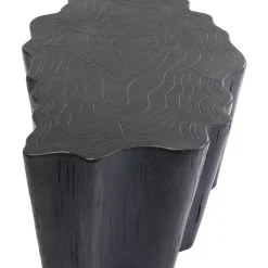 Couchtisch Tree Stump Schwarz 119X68Cm