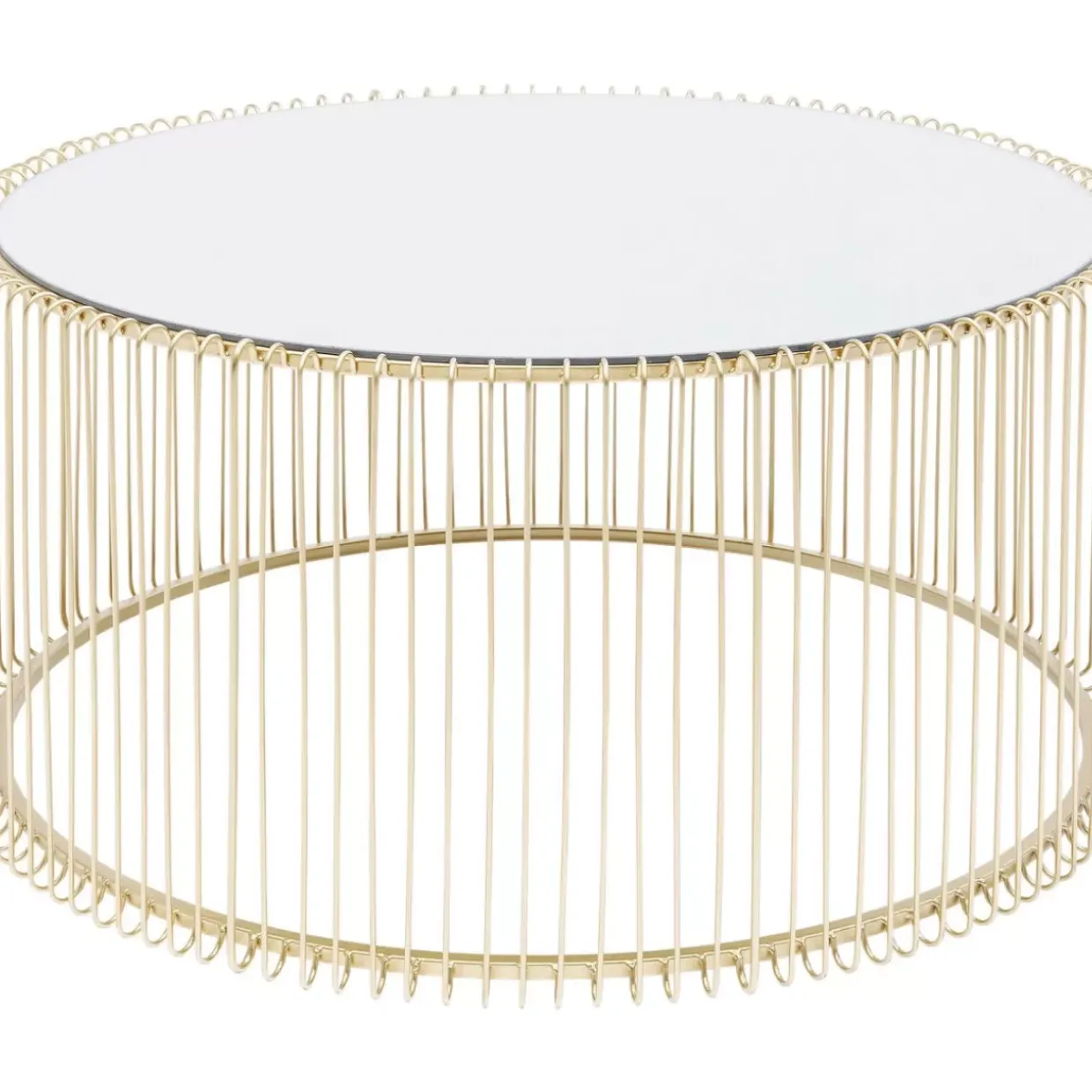 Couchtisch Wire Uno Brass O80Cm