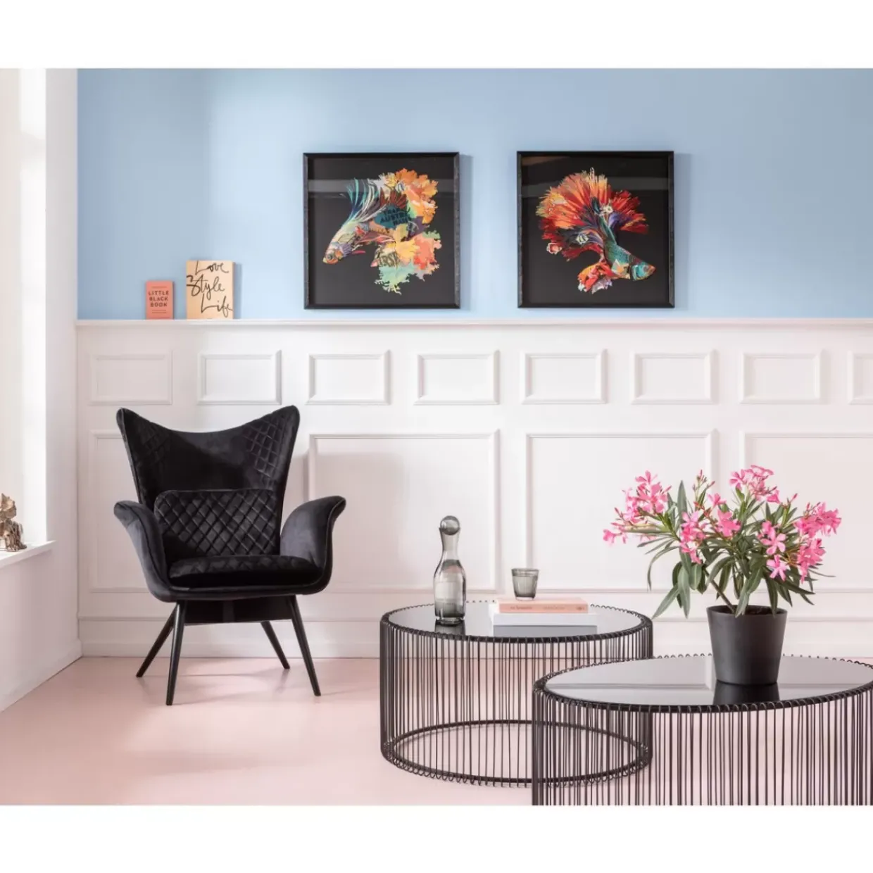 Couchtisch Wire Uno Schwarz 60X90Cm