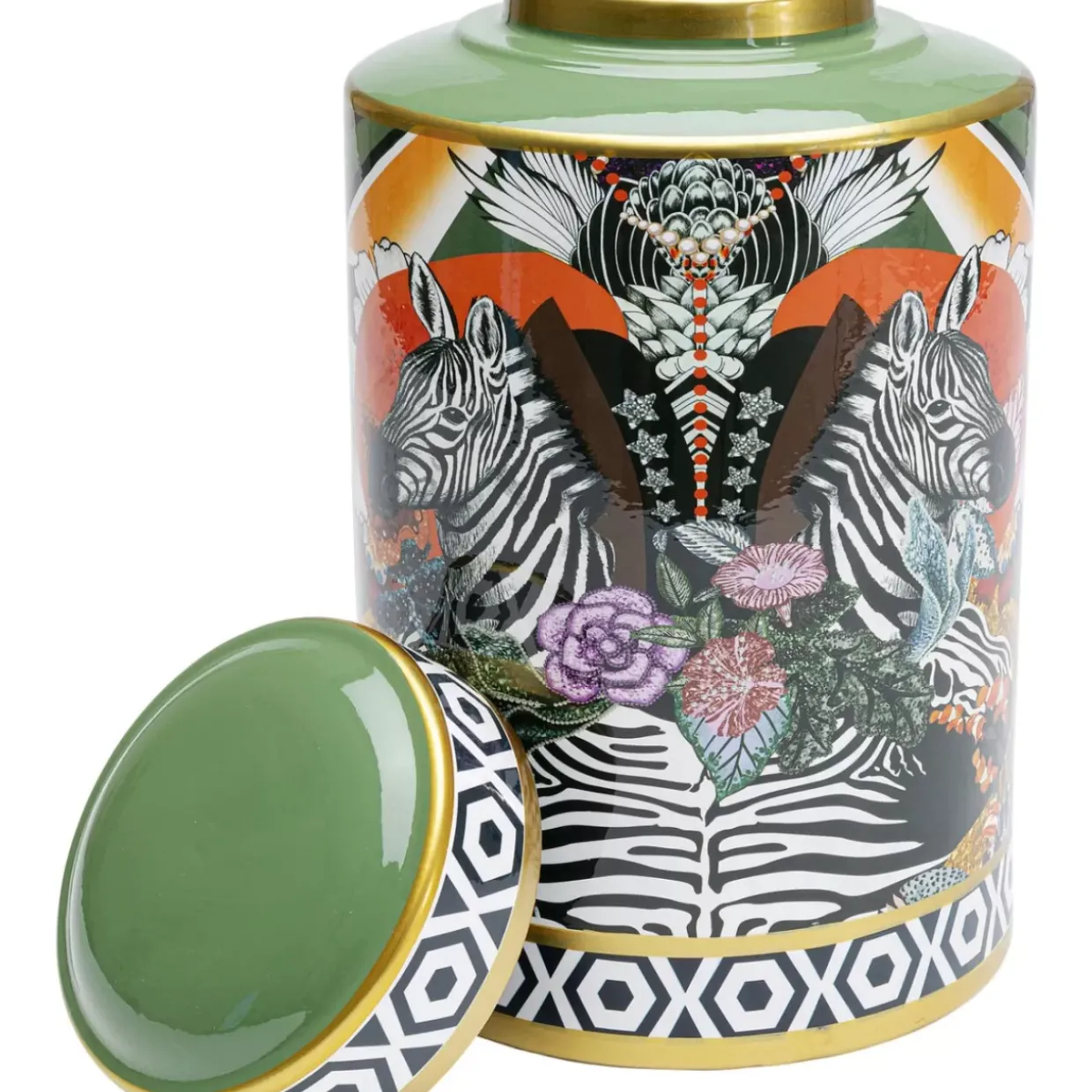 Deko Dose Zebra Duo 30Cm