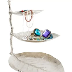 Deko Etagere Leaf Silber