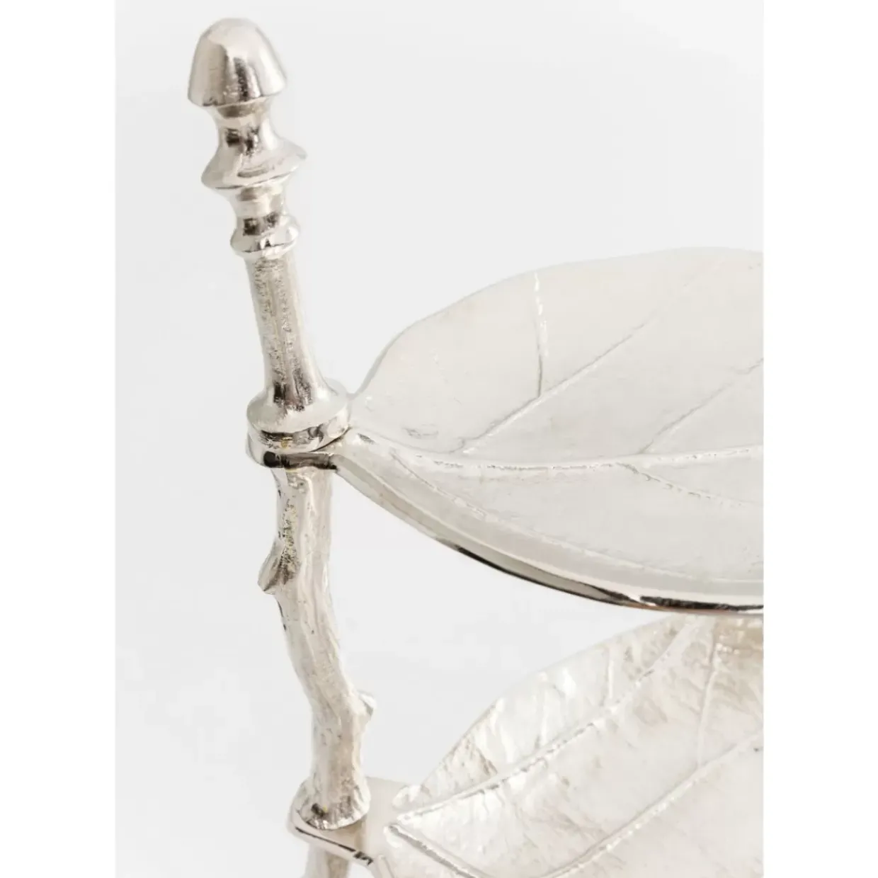 Deko Etagere Leaf Silber