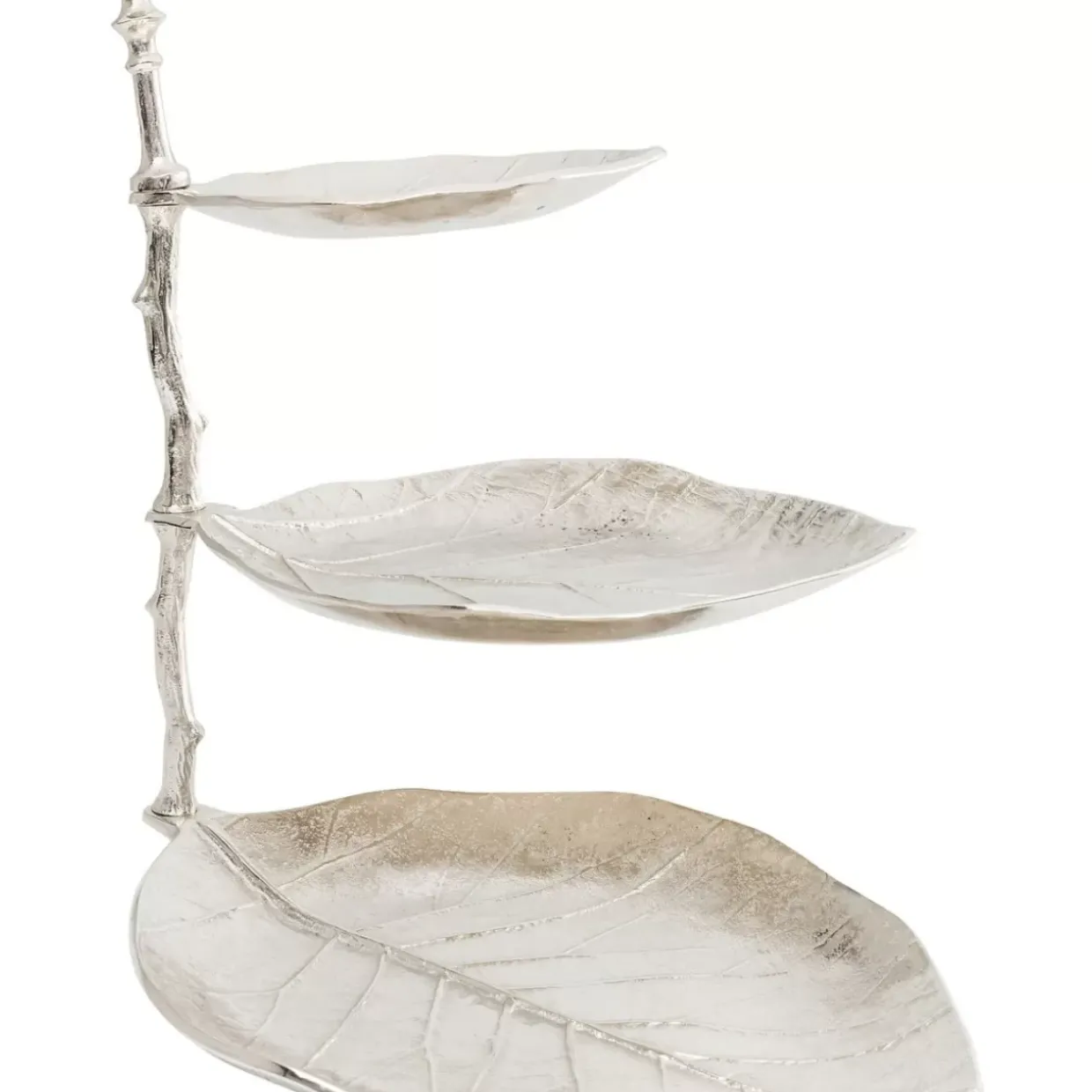 Deko Etagere Leaf Silber