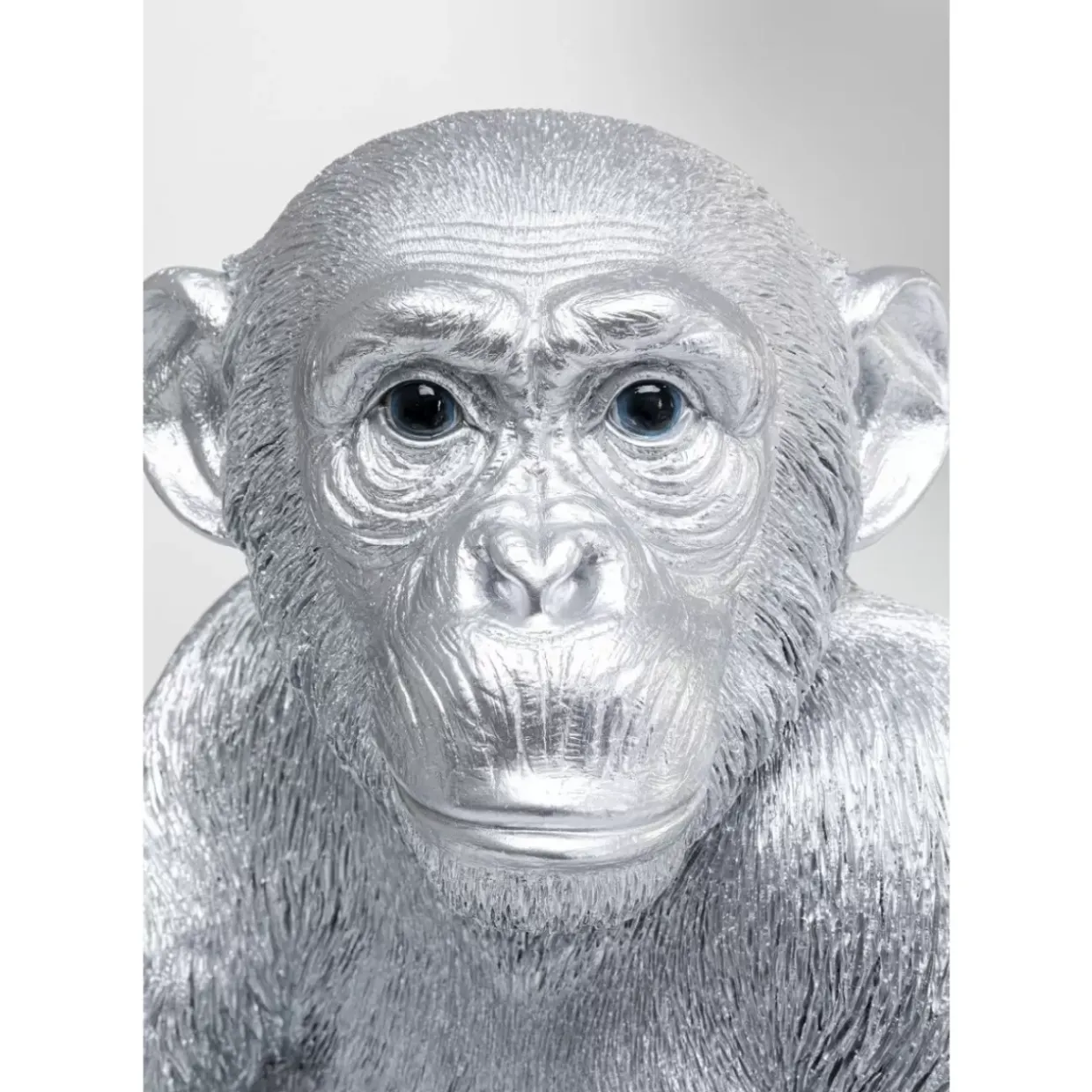 Deko Figur Baby Ape Silber 53