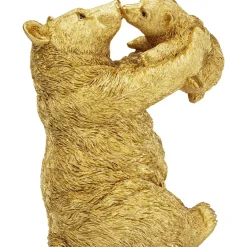 Deko Figur Bear Lucky Mom Gold 27Cm