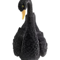 Deko Figur Black Swan 28Cm