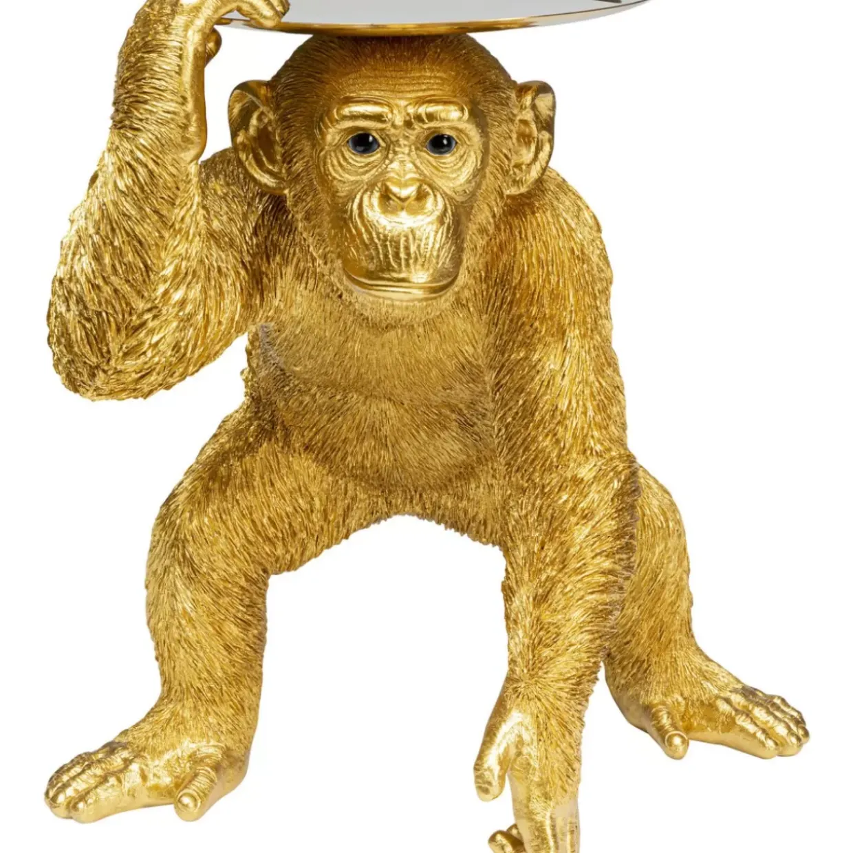 Deko Figur Butler Playing Chimp Gold 52Cm