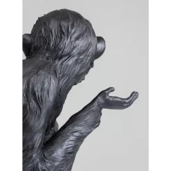 Deko Figur Circus Monkey Schwarz 108