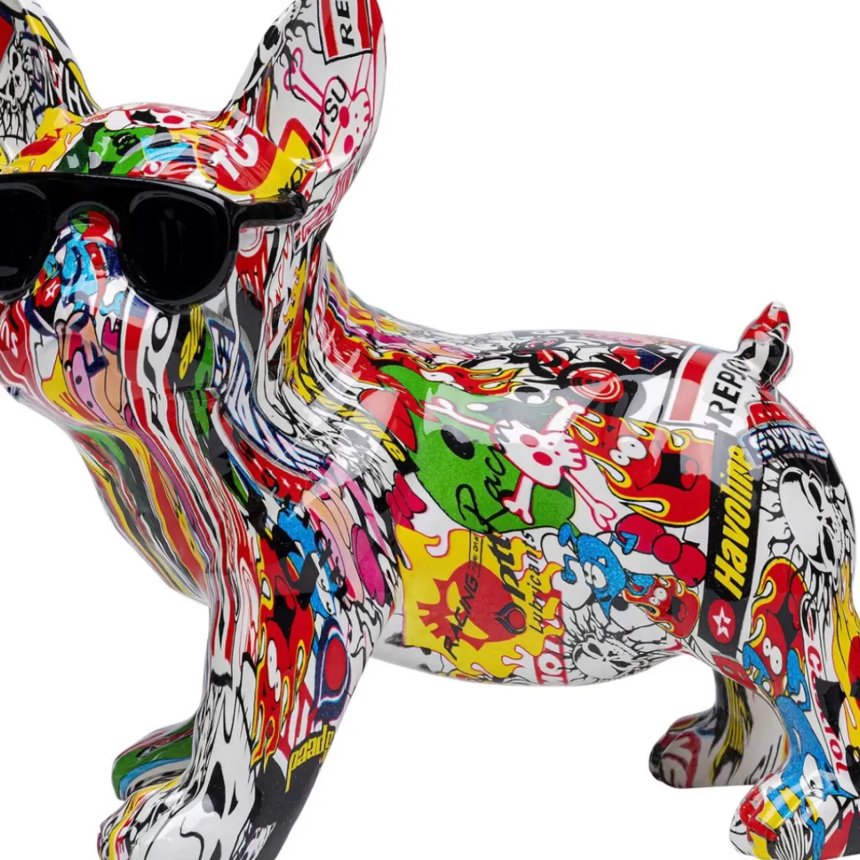Deko Figur Comic Dog Glasses