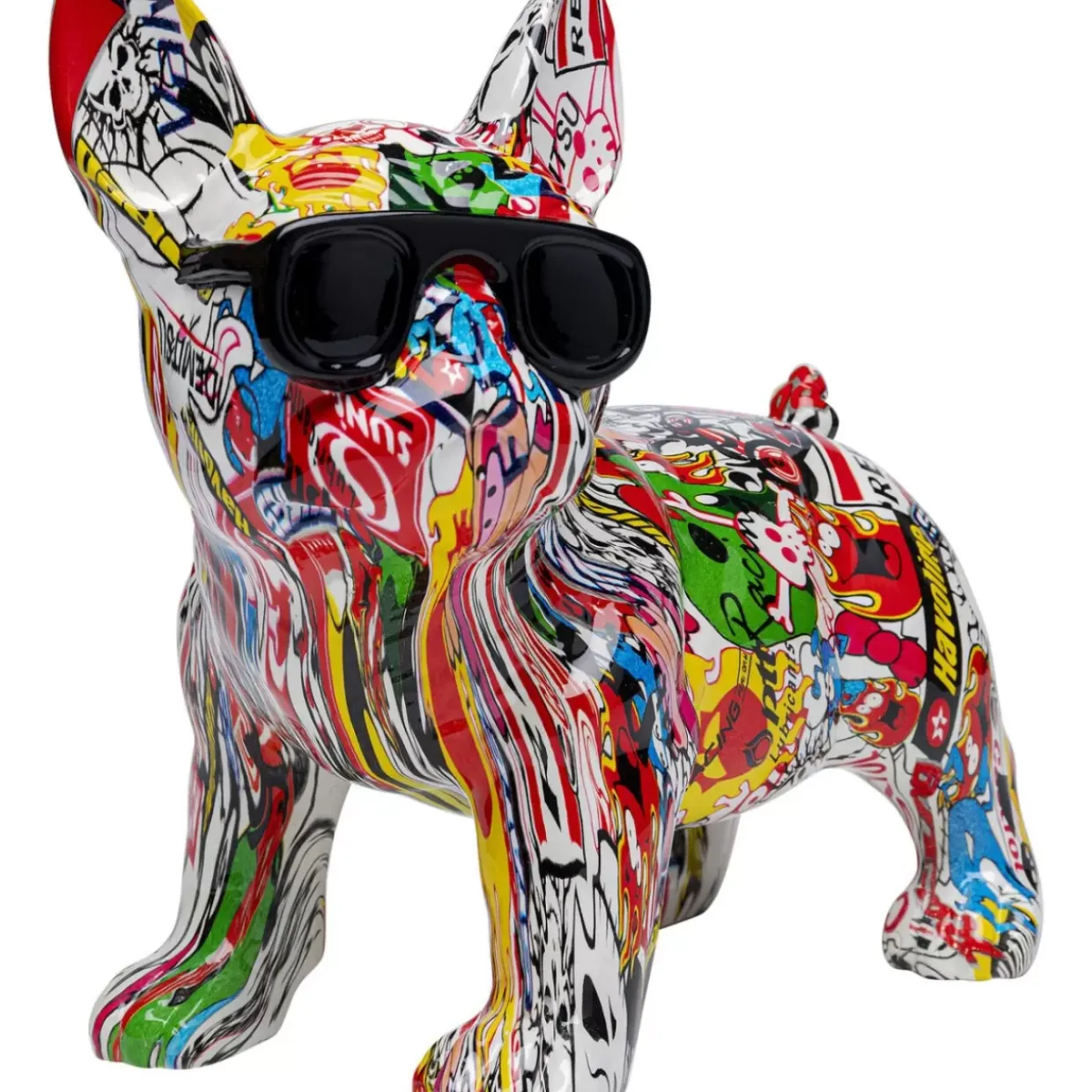 Deko Figur Comic Dog Glasses
