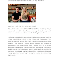 Deko Figur Gangster Dog Cream