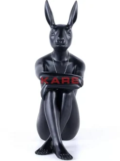 Deko Figur Gangster Rabbit Schwarz