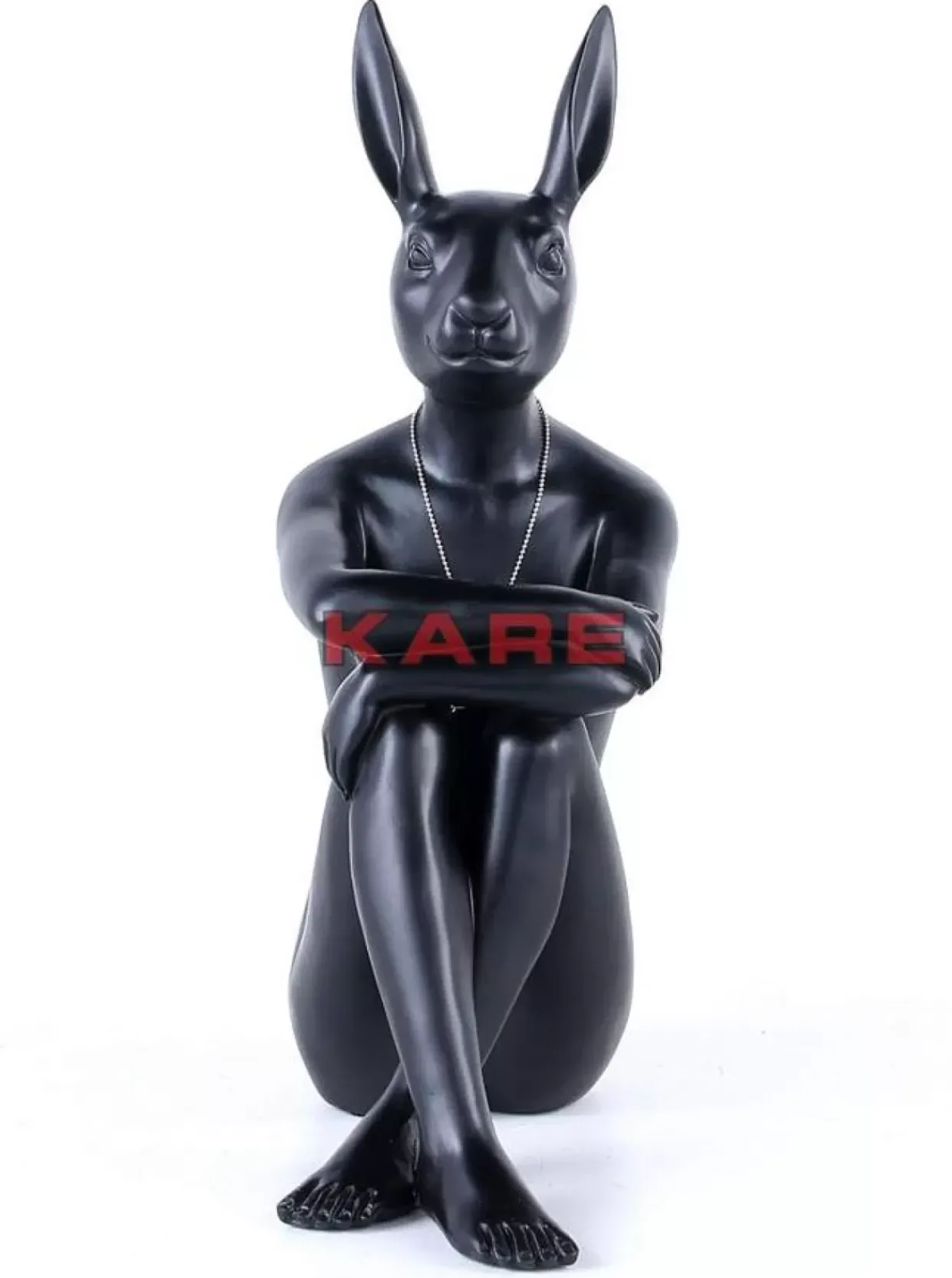 Deko Figur Gangster Rabbit Schwarz