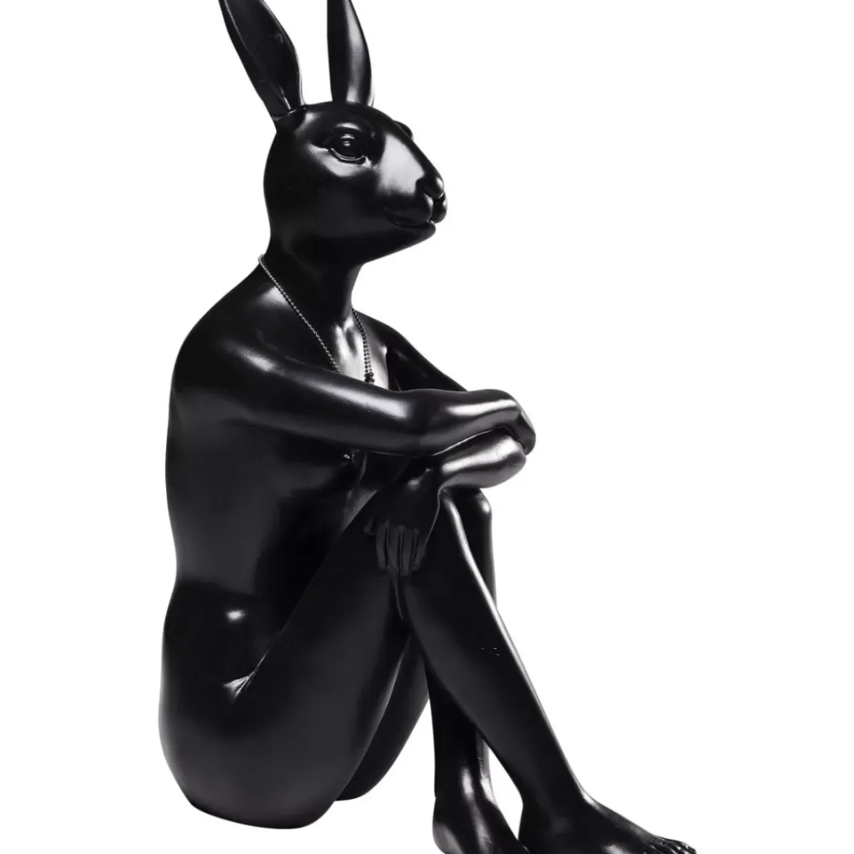 Deko Figur Gangster Rabbit Schwarz