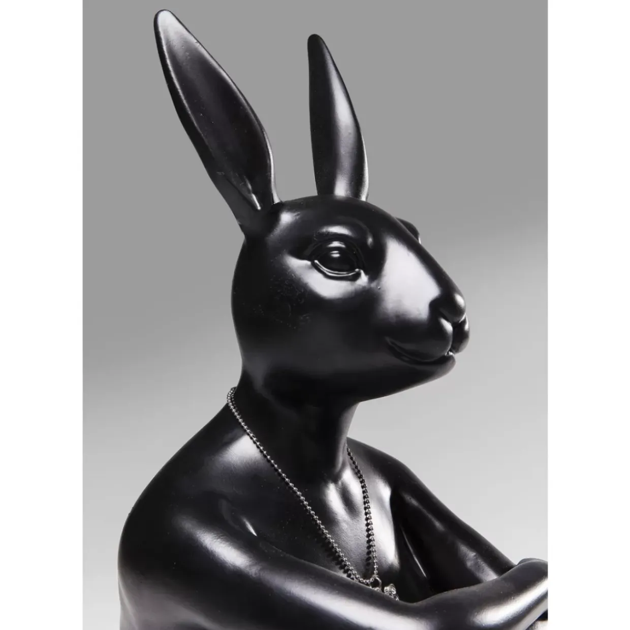 Deko Figur Gangster Rabbit Schwarz