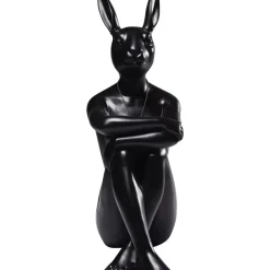 Deko Figur Gangster Rabbit Schwarz