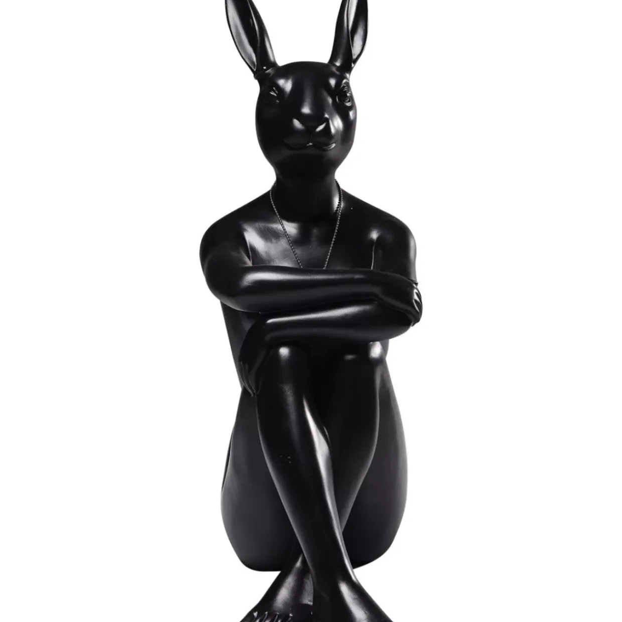 Deko Figur Gangster Rabbit Schwarz