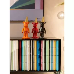 Deko Figur Gelato Bear Schwarz 40Cm