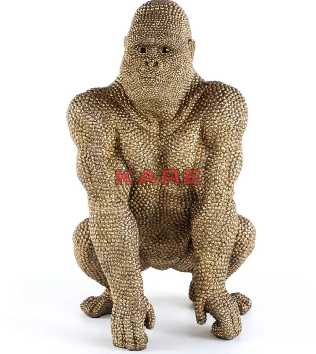 Deko Figur Gorilla Gold 80Cm