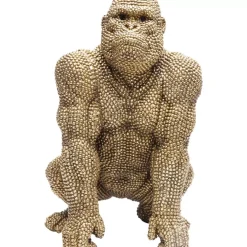 Deko Figur Gorilla Gold 46Cm