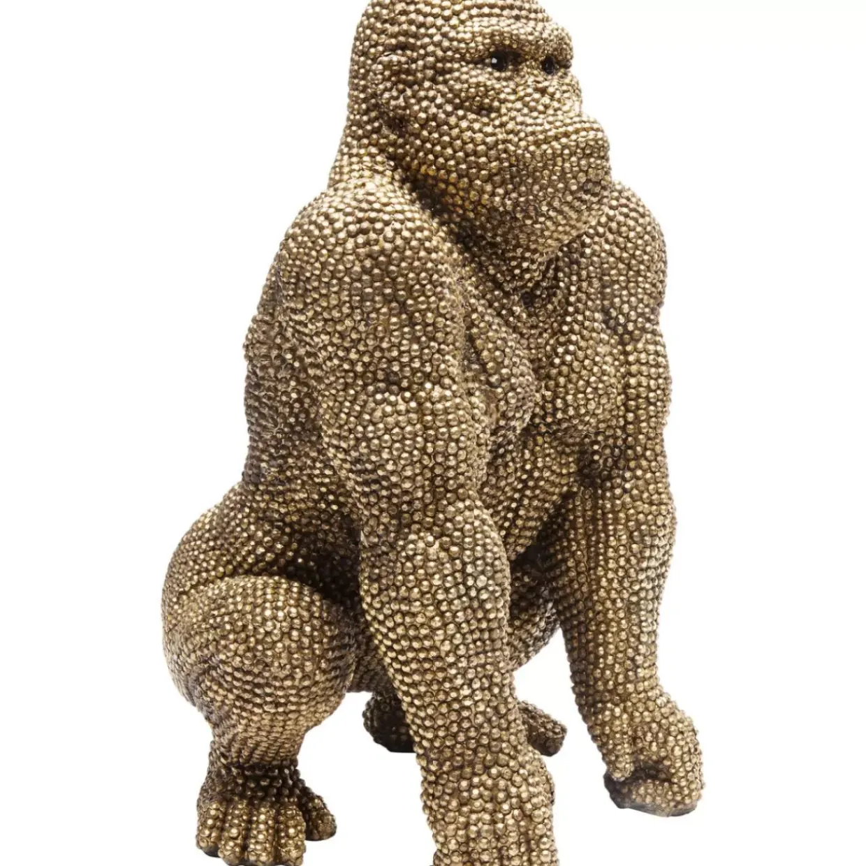 Deko Figur Gorilla Gold 46Cm