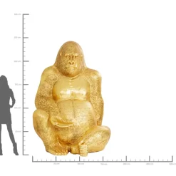 Deko Figur Gorilla Gold Xxl 249