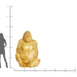 Deko Figur Gorilla Gold Xl 180