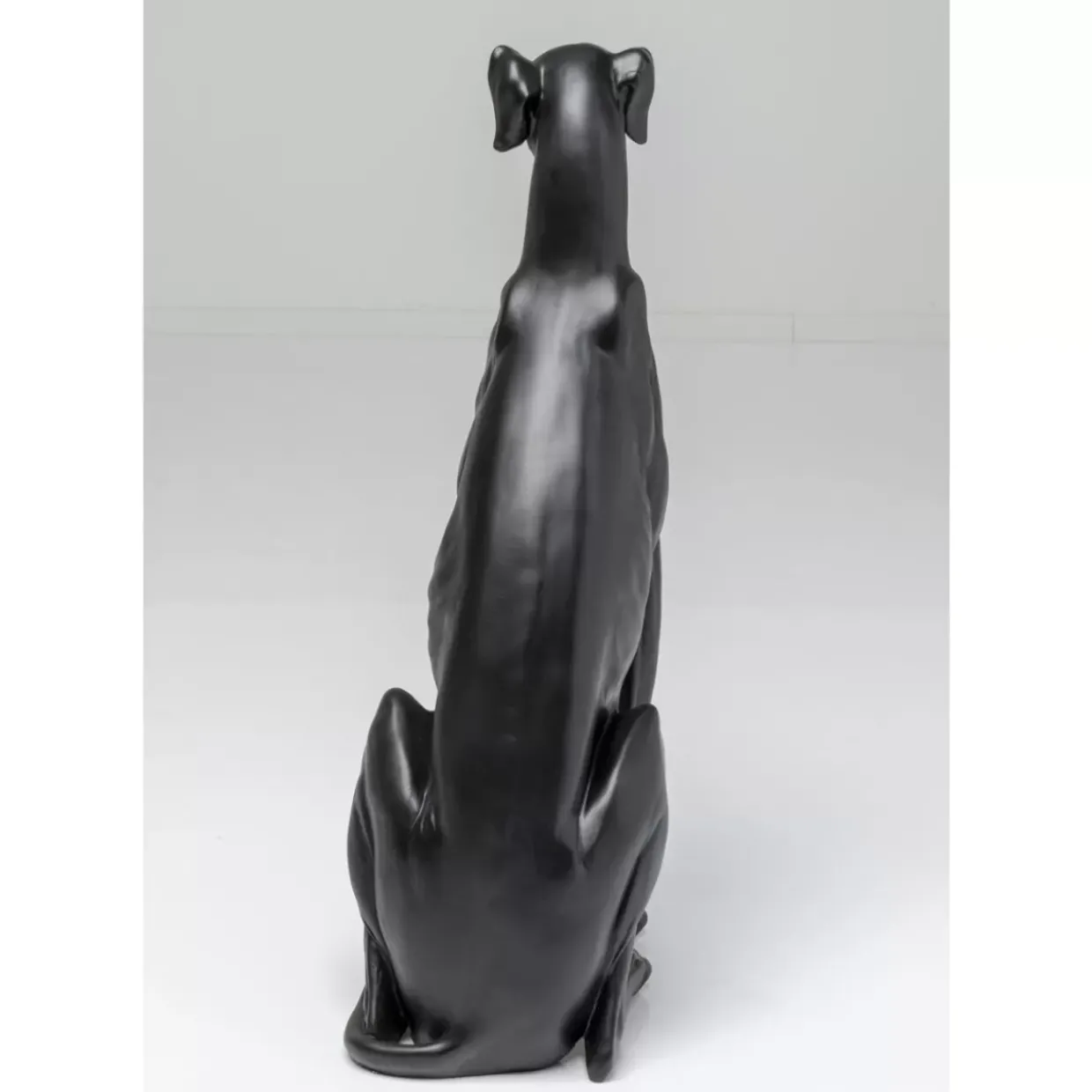 Deko Figur Greyhound Bruno Schwarz Matt 80Cm