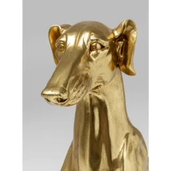 Deko Figur Greyhound Bruno Gold 80Cm