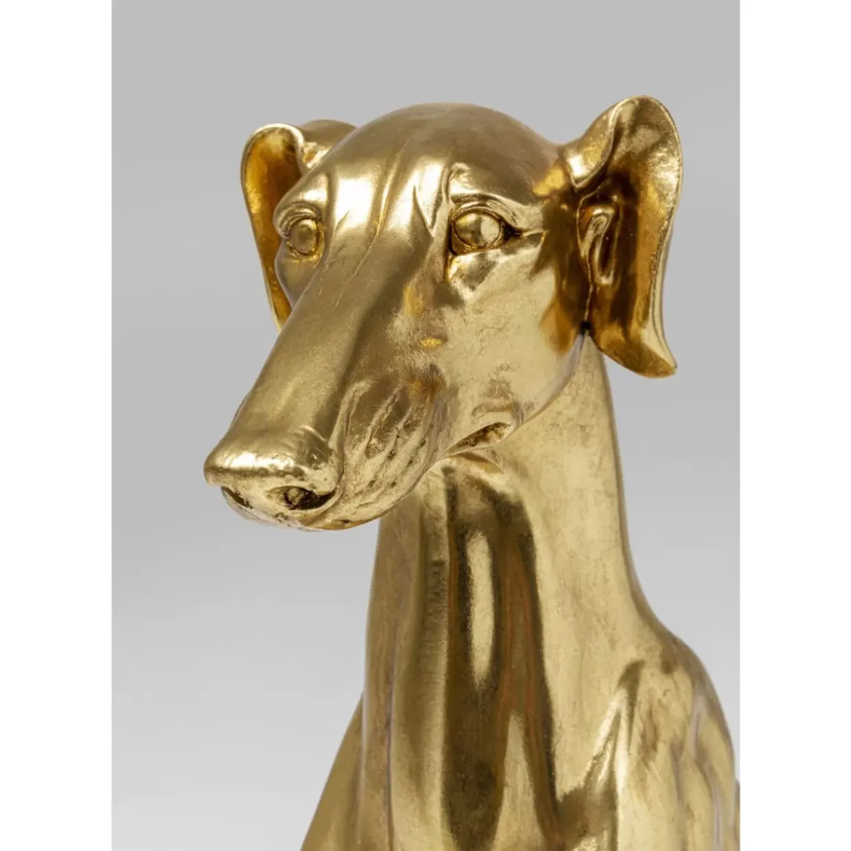 Deko Figur Greyhound Bruno Gold 80Cm