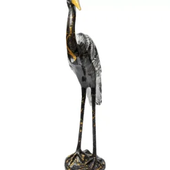 Deko Figur Heron Schwarz 70Cm