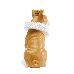 Deko Figur King Dog Braun 29Cm
