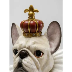 Deko Figur King Dog Weis 33Cm