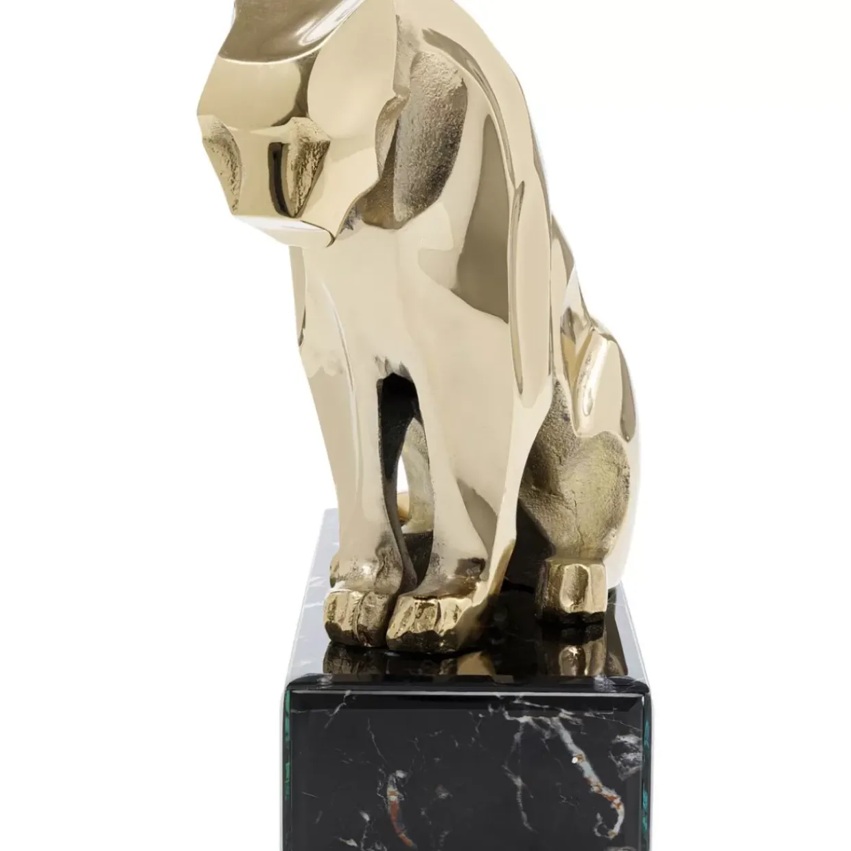 Deko Figur Lion On Marble 34Cm